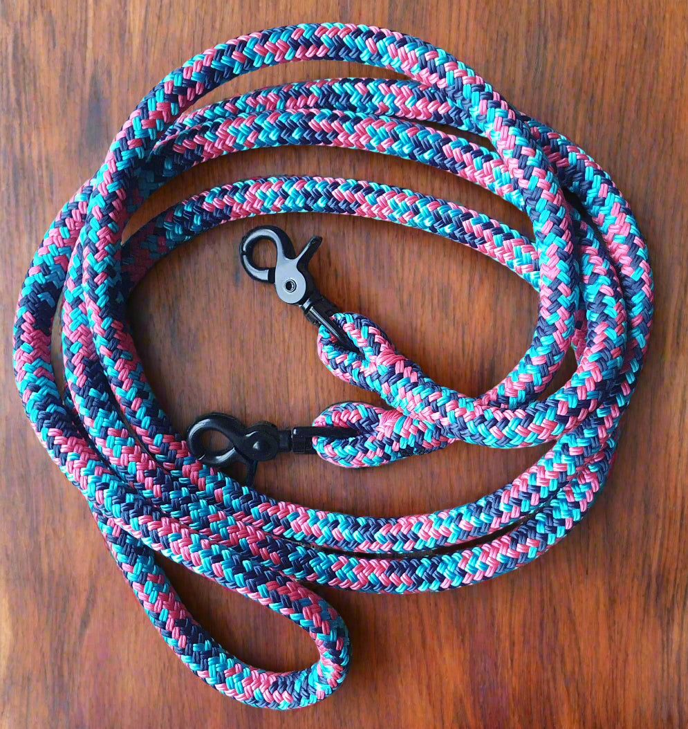 Reins on a wooden surface