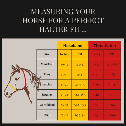 Rope Halter with Nose Band - REGULAR Size